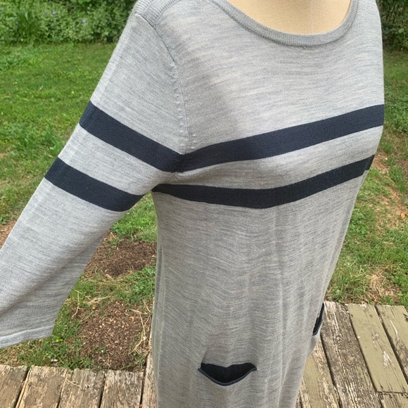 Sweater Knit Cardigan Dress with Pockets - Picture 4 of 6